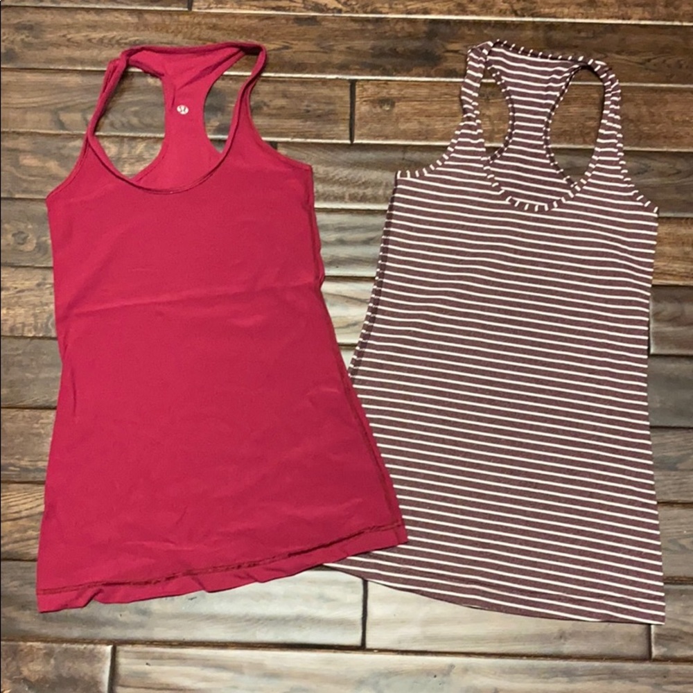 2 for 1 luluLemon cool racerback tanks